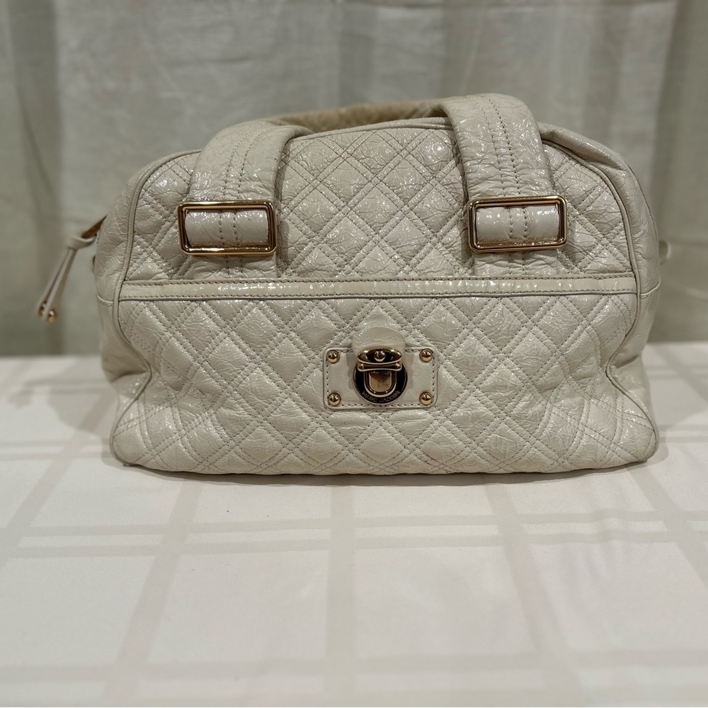 Marc Jacobs Cream Quilted Handbag